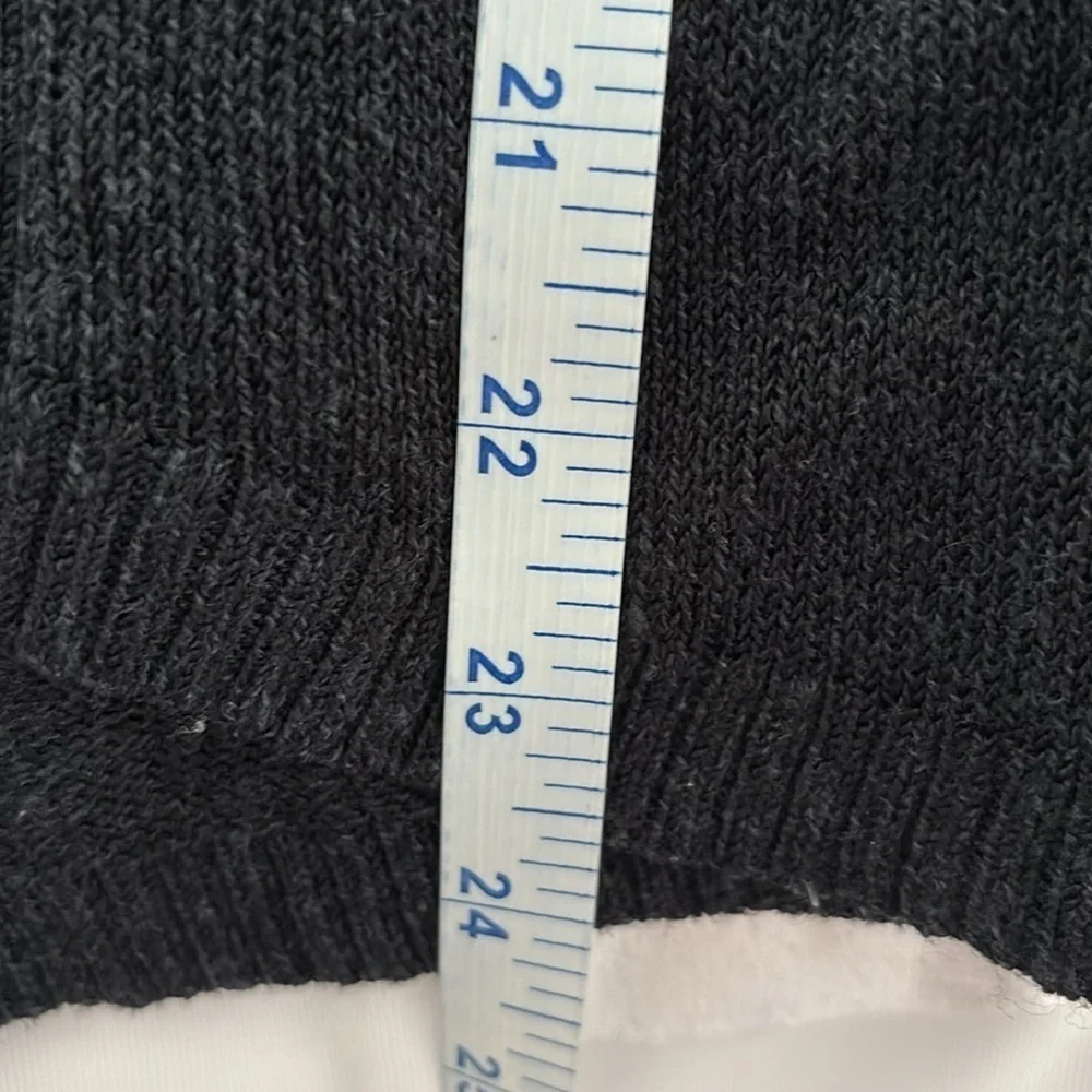 LOFT Black Open-Front Long sleeve Ribbed Cardigan Sweater. Size Small